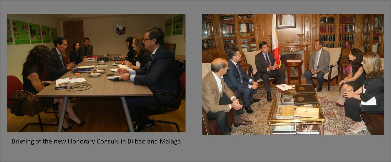 Ambassador Salinas Swears In New Phl Honorary Consuls For Bilbao And Malaga