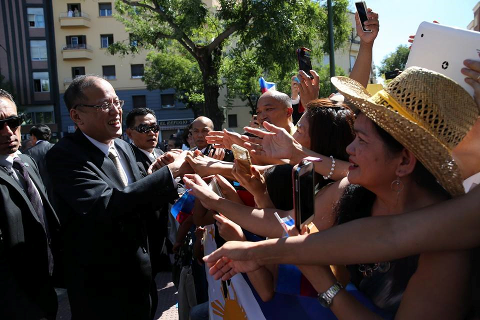 President Benigno S. Aquino III Visited The Monument Of Dr. Jose Rizal In Madrid 