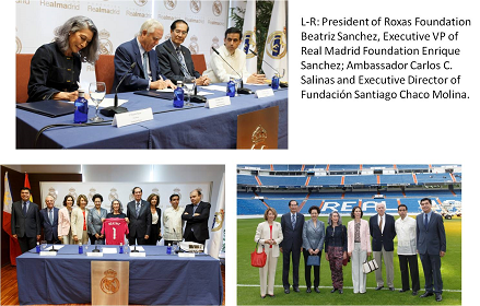 Roxas Foundation and Real Madrid Foundation Signed an Agreement