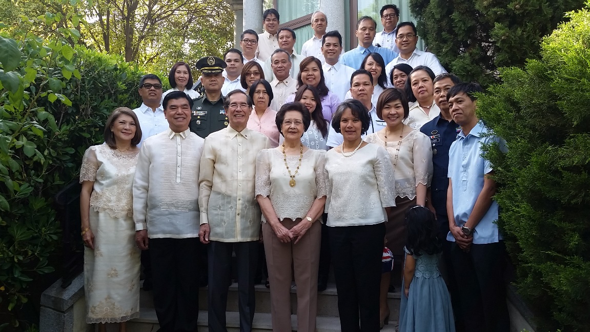 Philippine Embassy in Madrid officers and staff.